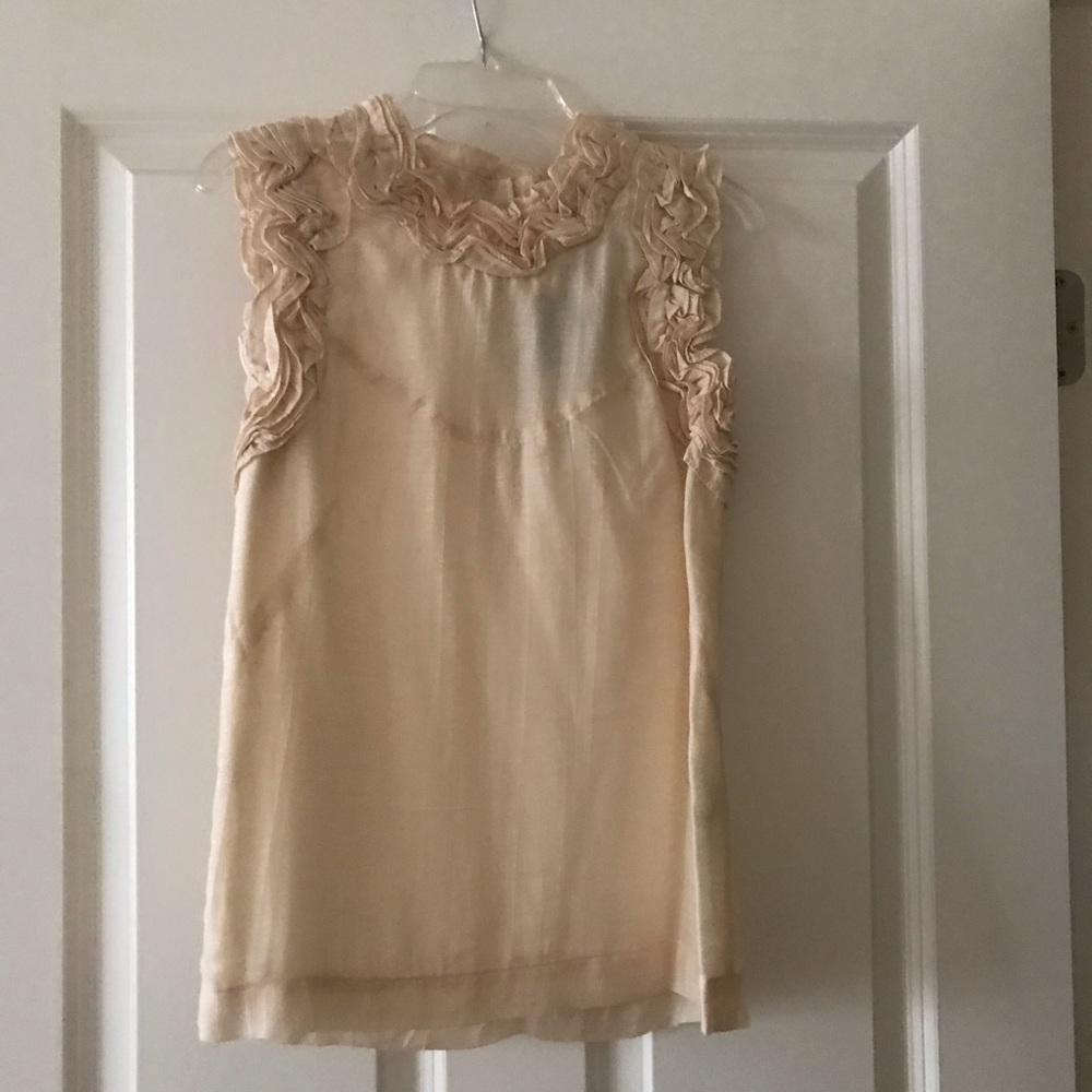 French Connection Cream Blouse- size 0